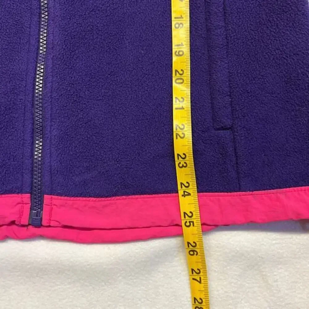 The North Face Womens Custom Denali‎ Fleece Full Zip Jacket Medium Pink & Purple - Picture 10 of 14